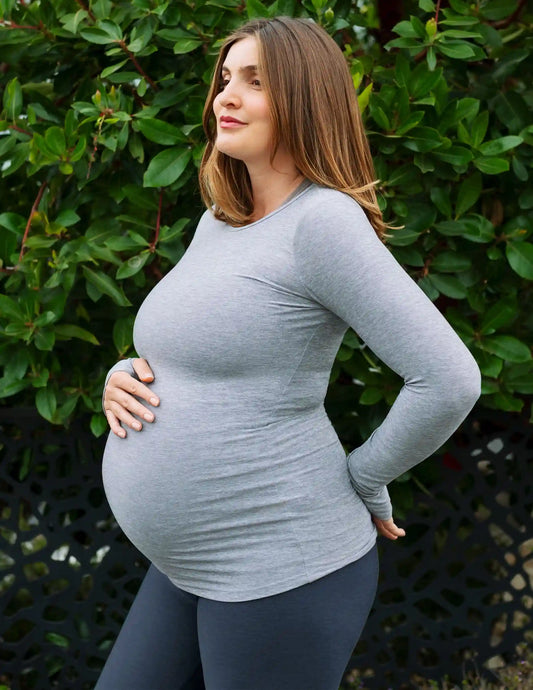 Featherweight Count On Me Maternity Crew Pullover
