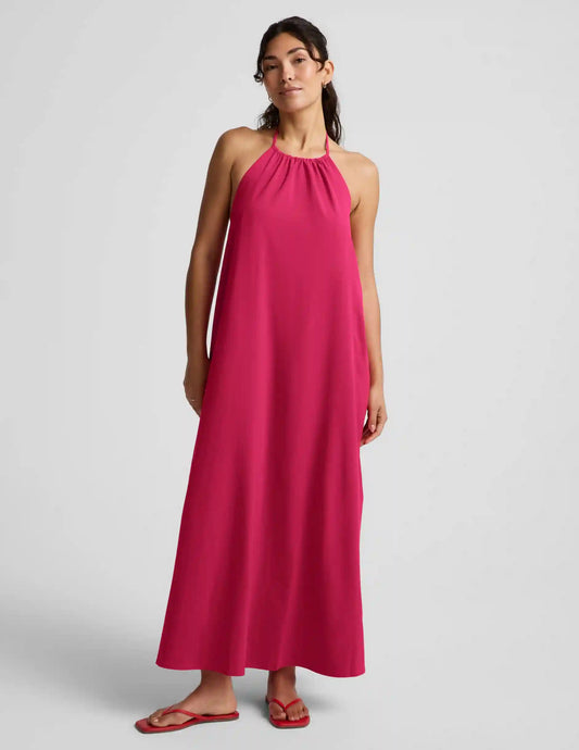 Go With The Flow Halter Dress