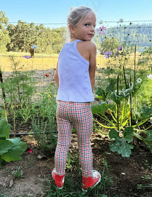 Sunwashed Gingham SoftMark Toddler Legging