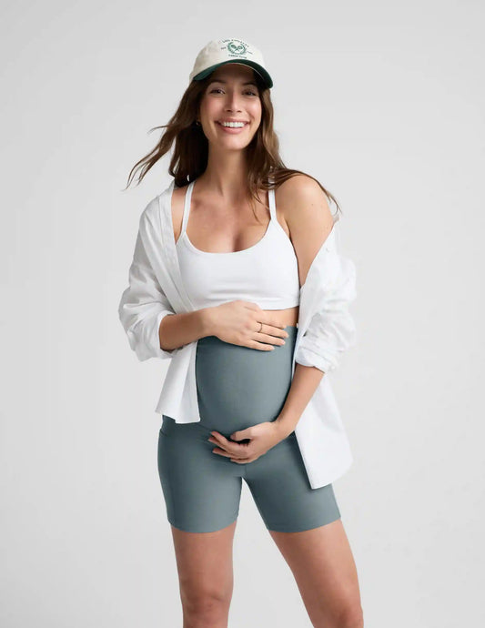 Spacedye™ Keep Pace 5" Maternity Pocket Biker Short