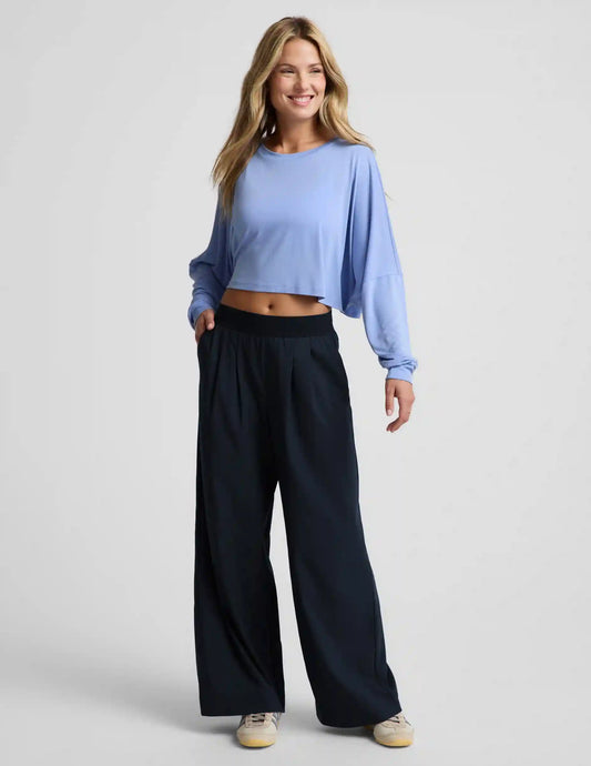 Studio Luxe Cropped Long Sleeve Tee