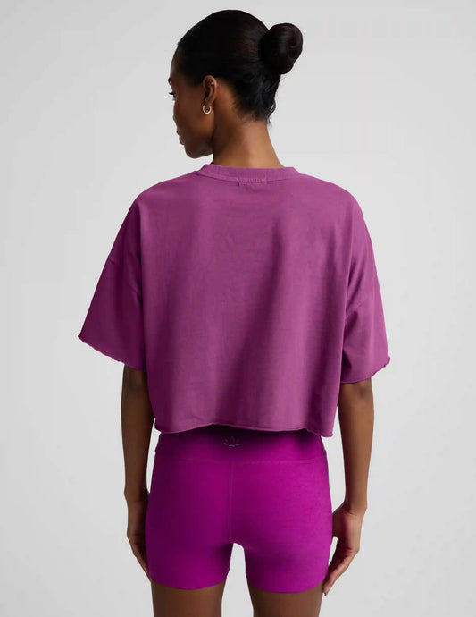 SoftKnit Better Than Ever Cropped Cotton Tee