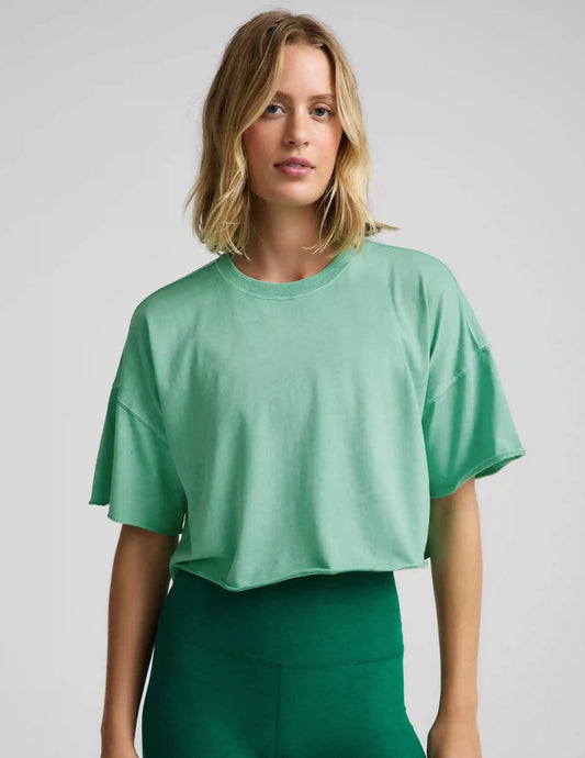 SoftKnit Better Than Ever Cropped Cotton Tee