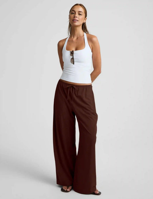 Solstice Drawstring Wide Leg Pant 29"