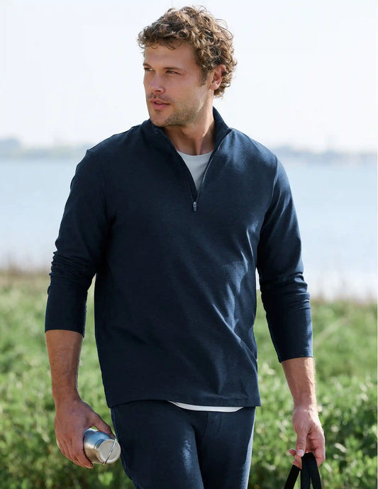 Spacedye™ Terrain Men's Quarter Zip Pullover