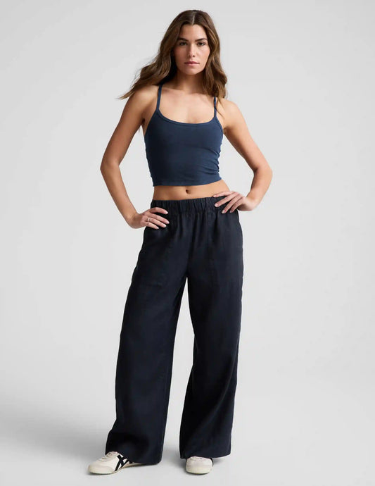 SoftWash Linen Easy Wide Leg Pant 31"