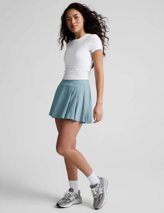 Score Pleated Skirt