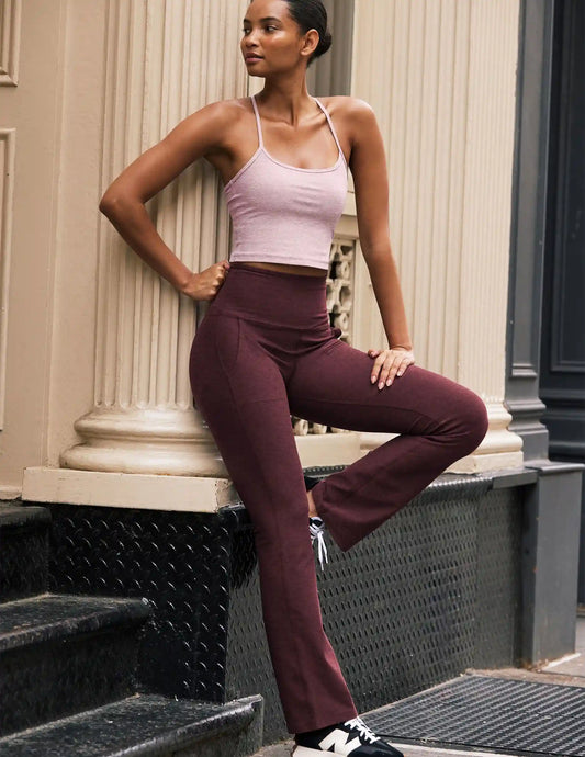 Spacedye™ High Waisted Practice Pocket Bootcut Pant 31"