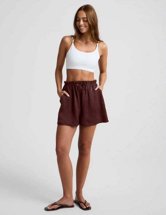 Sunkissed Cupro Drawstring Short