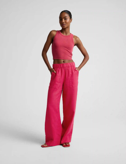 SoftWash Linen Easy Wide Leg Pant 29"