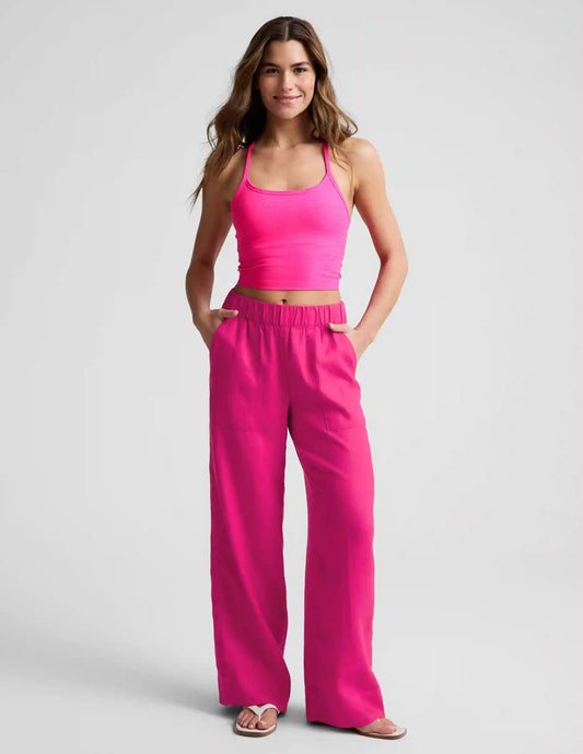 SoftWash Linen Easy Wide Leg Pant 31"