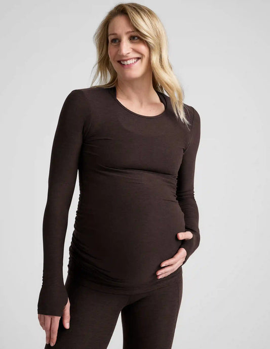 Featherweight Count On Me Maternity Crew Pullover