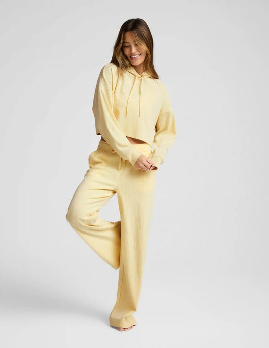 Breathe Easy Ribbed Cropped Hoodie
