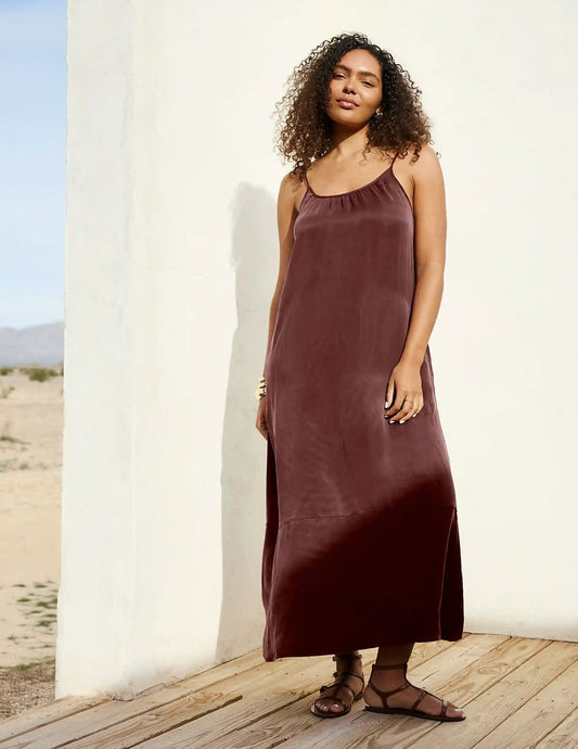Sunkissed Cupro Maxi Dress