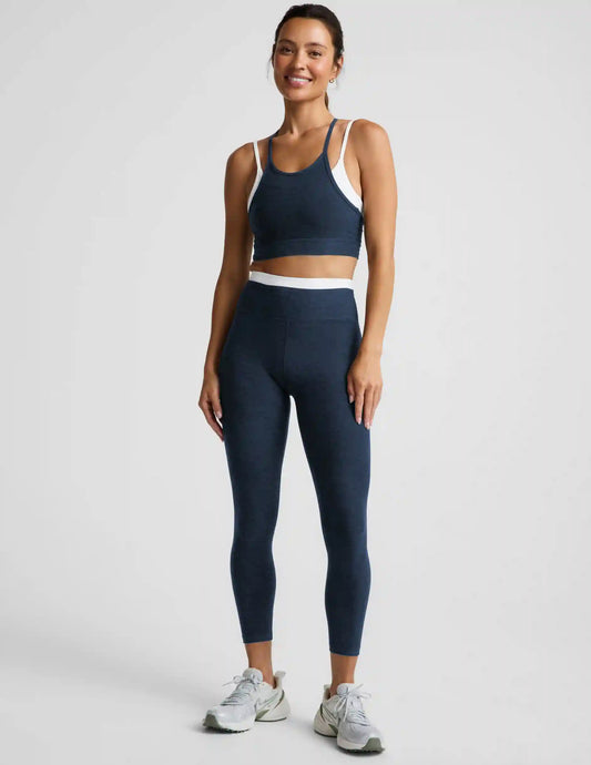 Spacedye™ Layered High Waisted Midi Legging